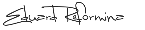 Eduard Reformina Signature